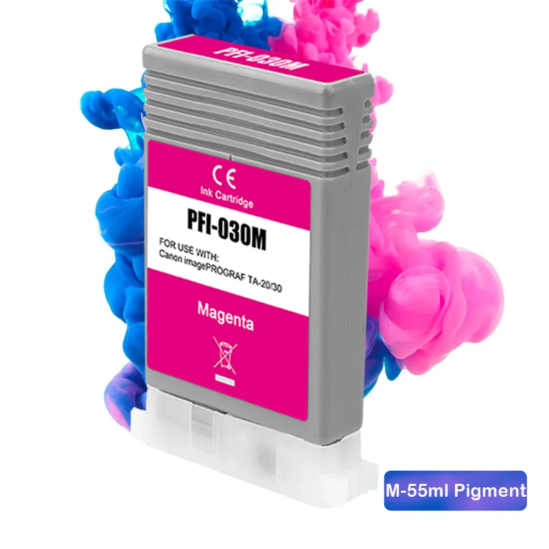 PFI-030 PFI 030 PFI030 Compatible Ink Cartridge 55ML/PC for Canon TA20 TA30 TA 20 30 Printer Replaceable Cartouches Remplaçables