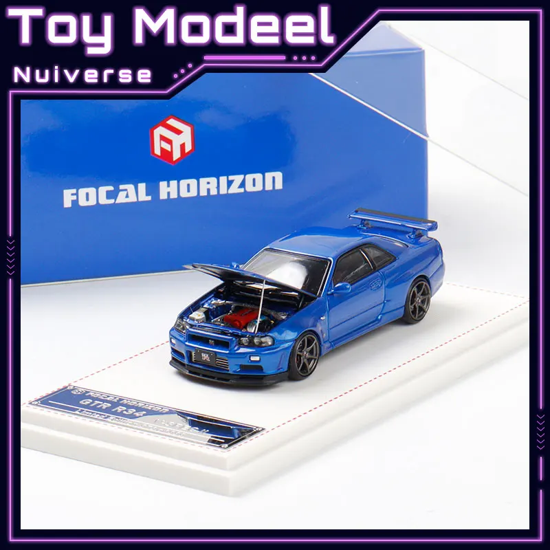 

Nissan GT-R R34 Z-Tune FH Carbon Hood 1:64 Diecast Alloy Car Model Simulation Collectible Vehicle Perfect Gift for Car Lovers
