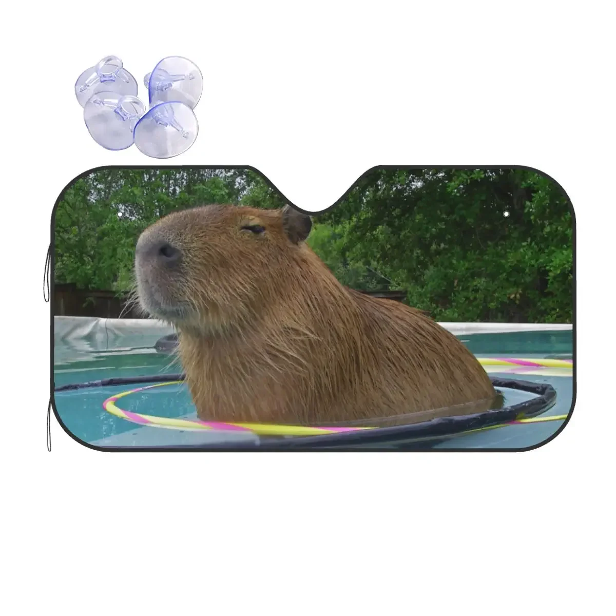 Capybara Animal Windshield Sun Shade Protection Against