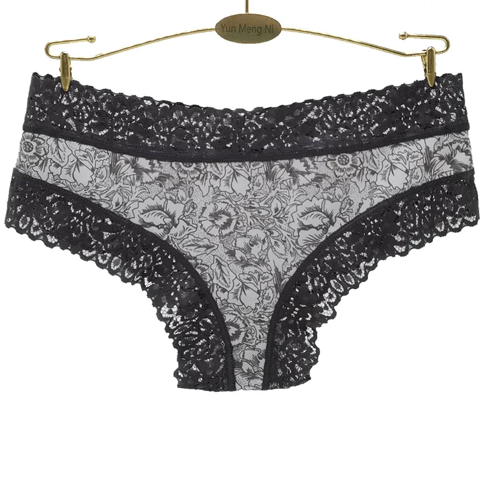 Culotte Sexy en dentelle pour femmes, sous-vêtements en coton, avec nœud papillon, Bikini, 5 pièces/ensemble, nouvelle collection