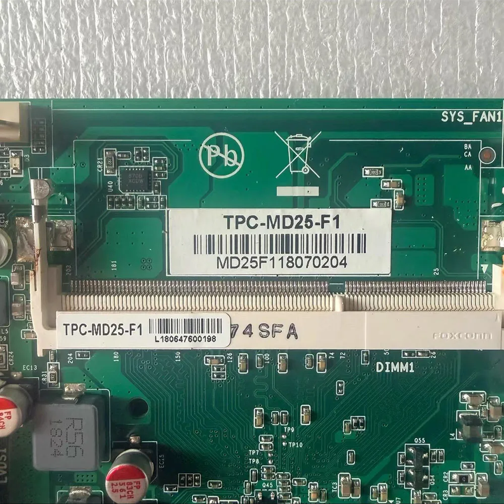 highly reliable TPC-MD25-F1 industrial control computer board dual network ports