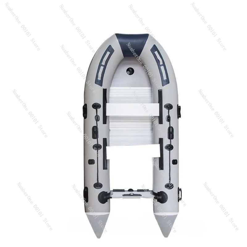 Aluminum Alloy Bottom Inflatable Boat, Fishing Boat, Thickened Kayak, Wear-resistant Rubber Fishing Boat