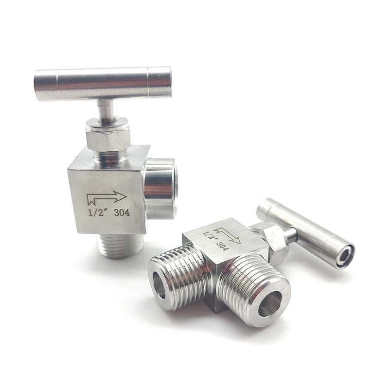 304 Stainless steel male to female thread needle valve 1/8