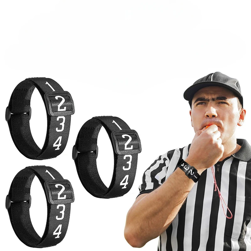 

Soccer indicator wristband elastic strap number scoring ball, sports referee for Youth Games