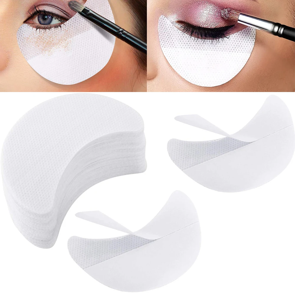 10/20/50/100Pcs Eyeshadow Patch Eyeliner Shields Protector Disposable Pad Lint Free Under Eye Patches Makeup Shadow Applicators