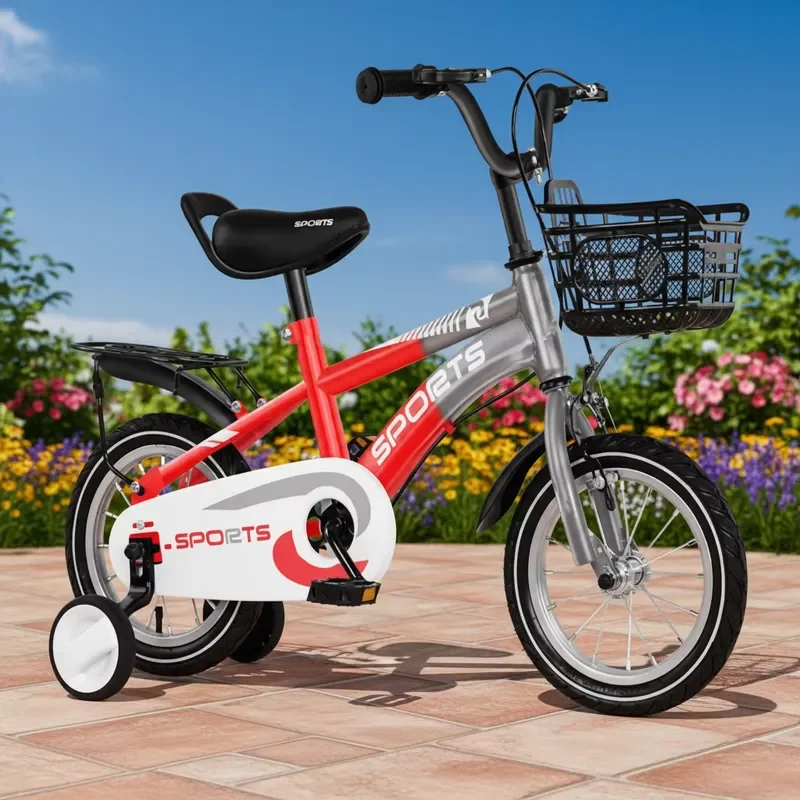 Lightweight Childrens Bicycle for Boys 12-20 Inch Small Medium Large Kids Pedal Bike with Steel Fork and Ordinary Pedal view 4