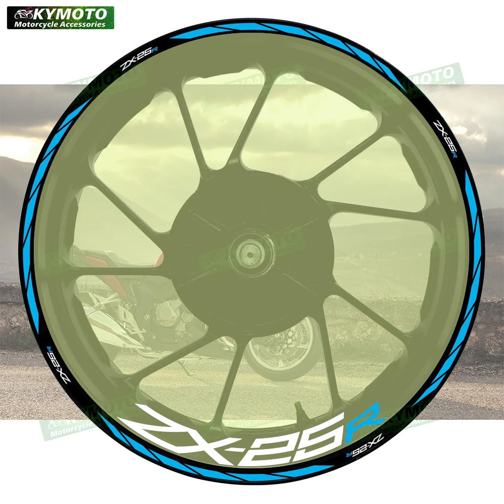 

Аксессуары для мотоциклов ZX-25R ZX25R, 17-дюймовые наклейки на передние и задние колеса, обтекатель ступицы колеса, модифицированные светоотражающие наклейки