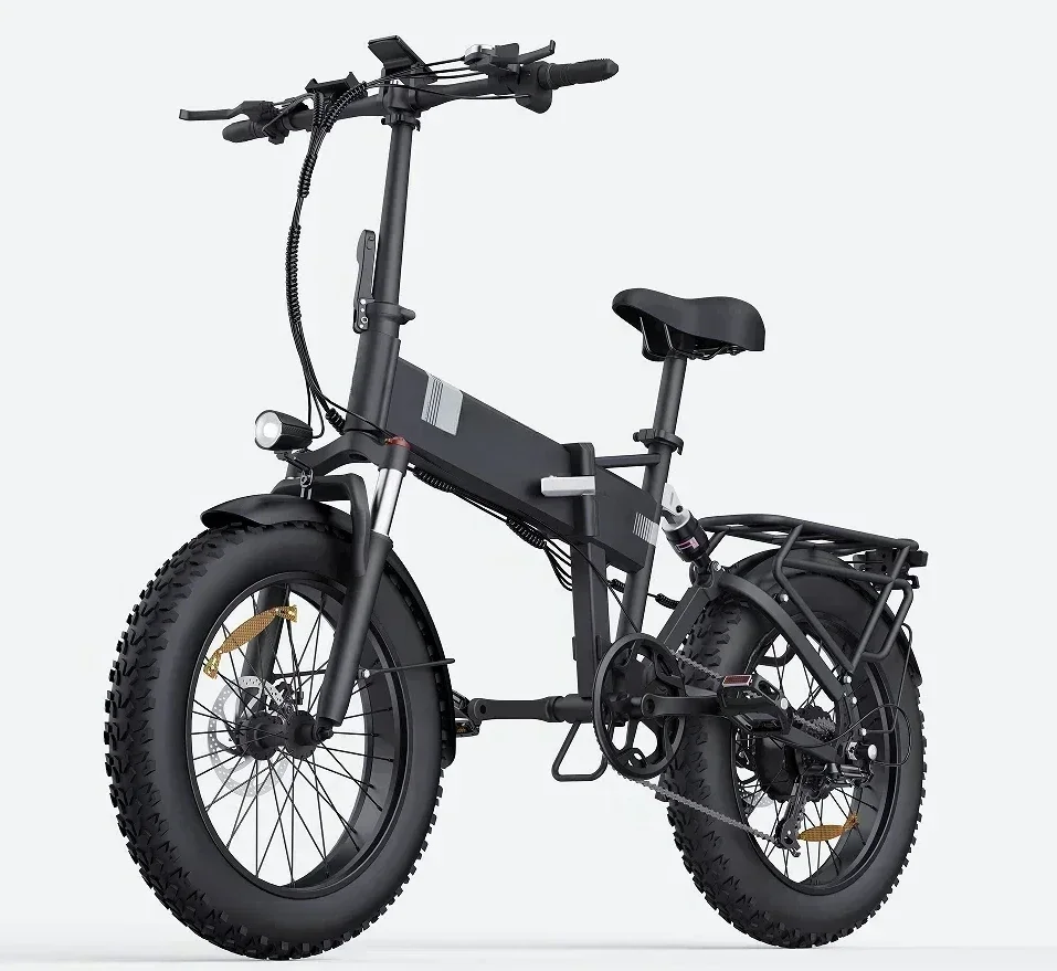 2024 New H20 Pro Mountain E-bike 2000W Powerful Dual motor Snow Electric Bicycle 48V 23AH 20inch*4.0 Fat Tyre Foldable Ebike