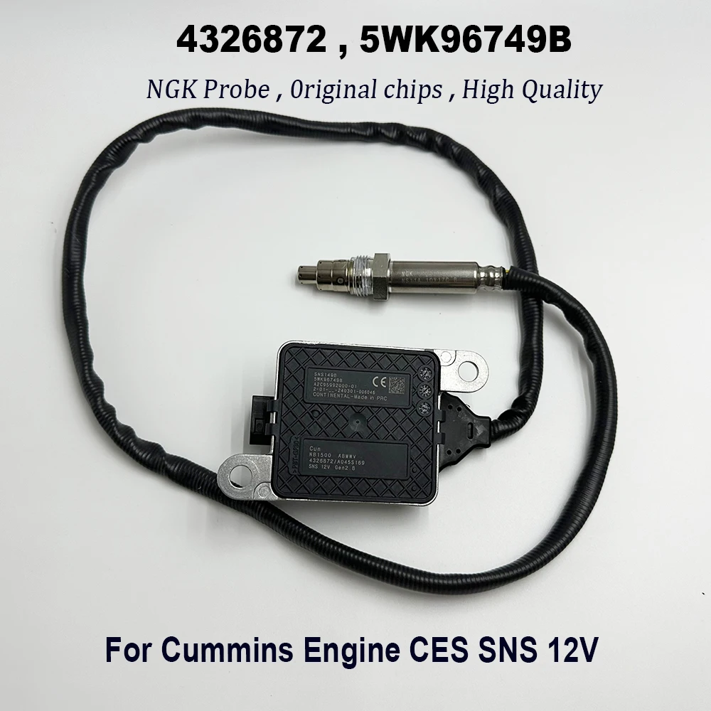 4326872 Nox Sensor 5WK96749 For NGK Probe High Quality Chip Nitrogen Oxide 5WK96749B 2872942NX For C-ummins Engine CES SNS 12V