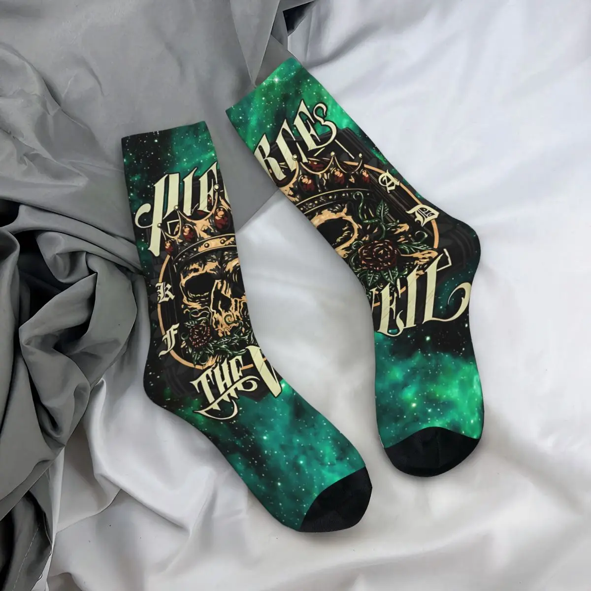 Chaussettes de Compression Vintage et Cool pour Homme, Unisexe, Pierce The Veil, Harajuku, Sans Couture, Imprimées, Nouveauté