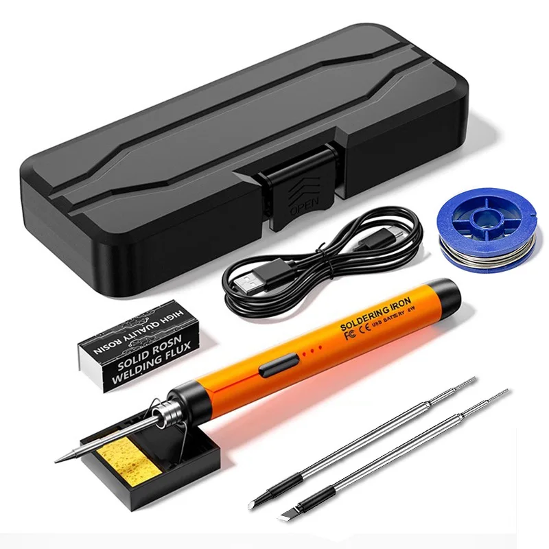 

USBPortable Charging5V8WMini Household Electric Soldering Iron for Welding and Repair800mAh Lithium Battery Soldering Iron Kit