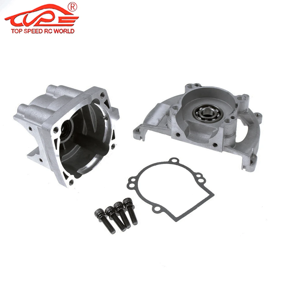 23CC-45CC 4 Bolt Engine Crankcase with Bearing Oil Seal for 1/5 Rc Hpi Rofun Km Rovan Baja Losi 5ive-T DBXL MCD DTT QL FG Redcat