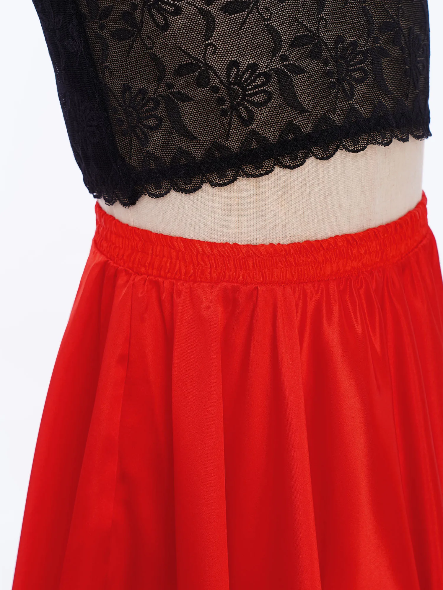 Kids Meisjes Flamenco Dans Rok met Kant Tube Top Hoofddeksels Spaanse Paso Doble Stijldansen Kostuum voor Halloween Party