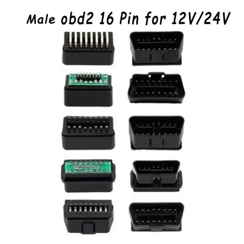 Новый 24 В OBD II OBD2 12 В OBD 16Pin мужской удлинитель открывающийся кабель автомобильный диагностический интерфейс разъем адаптер