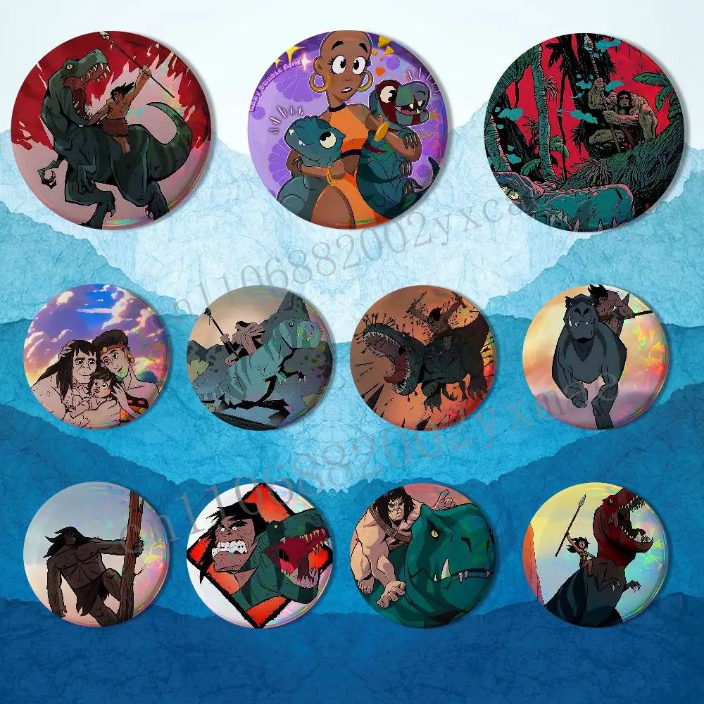 

Art Primal G-Genndy Tartakovskys Round Exquisite Badge Brooches Creative Pins For Clothes Hat Backpack Gift Accessories