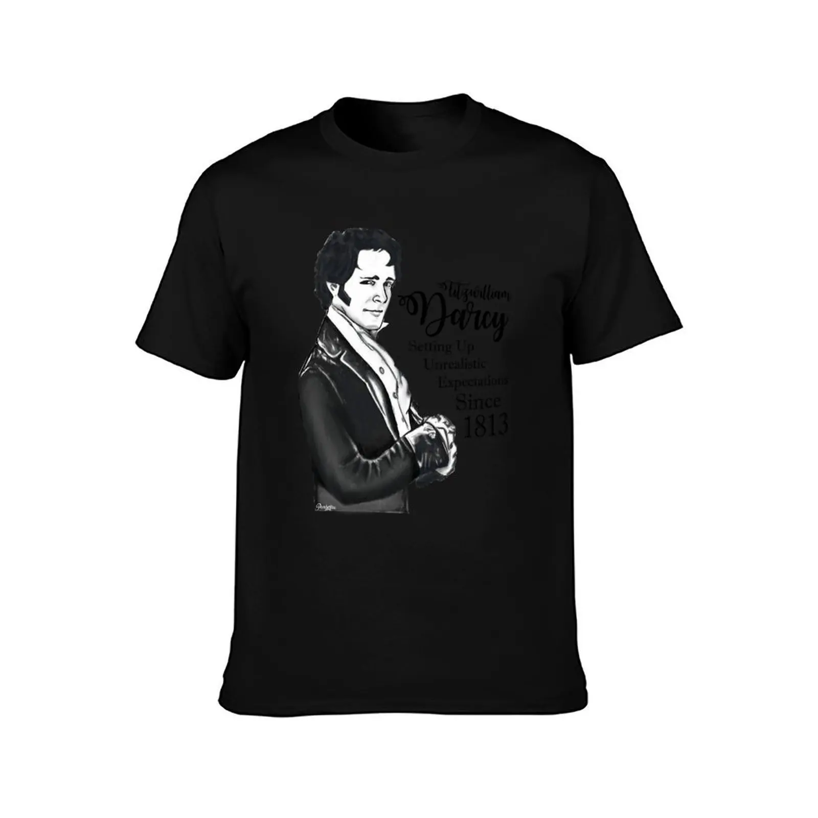 Fitzwilliam Darcy - Setting Up Unrealistic Expectations Since 1813 T-Shirt, Summer Casual Cotton Tee, Oversized Streetwear Tops