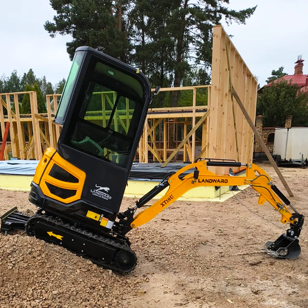 

Best Selling 1.8 Ton Mini Excavator EPA Hydraulic Crawler Trencher 2.5 Ton Kubota Engine Agricultural Digger Cab Customized Sale