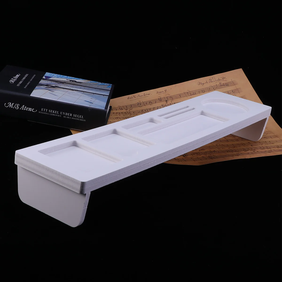 

Computer Keyboard Organizer Large Capacity Desktop Storage Rack Washable Dust Proof For Office Supplies Holder Notebook