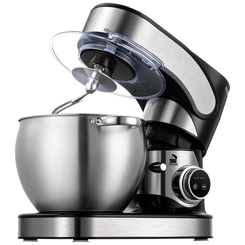 8.5L Electric Stainless Steel Tilt-Head Dough Mixer with Dough Hook 6 Speeds for Biscuit Noodle Bread & Pizza Making
