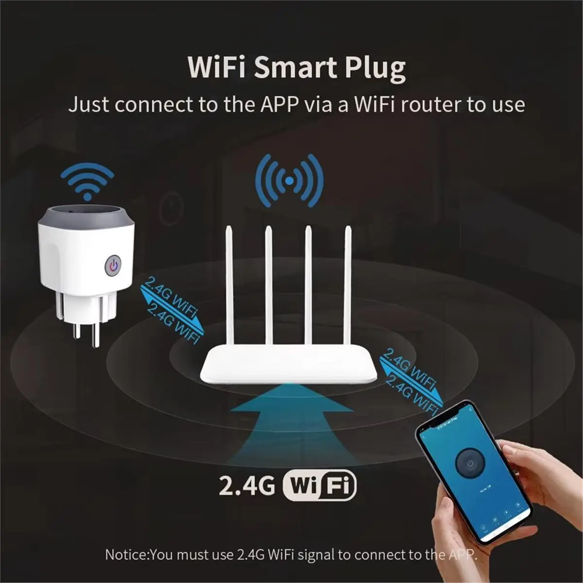（2026 SUMMER）Tuya WiFi Smart Socket 16A Wifi Smart Plug with Timing Power Monitoring Voice Control for EU Plug