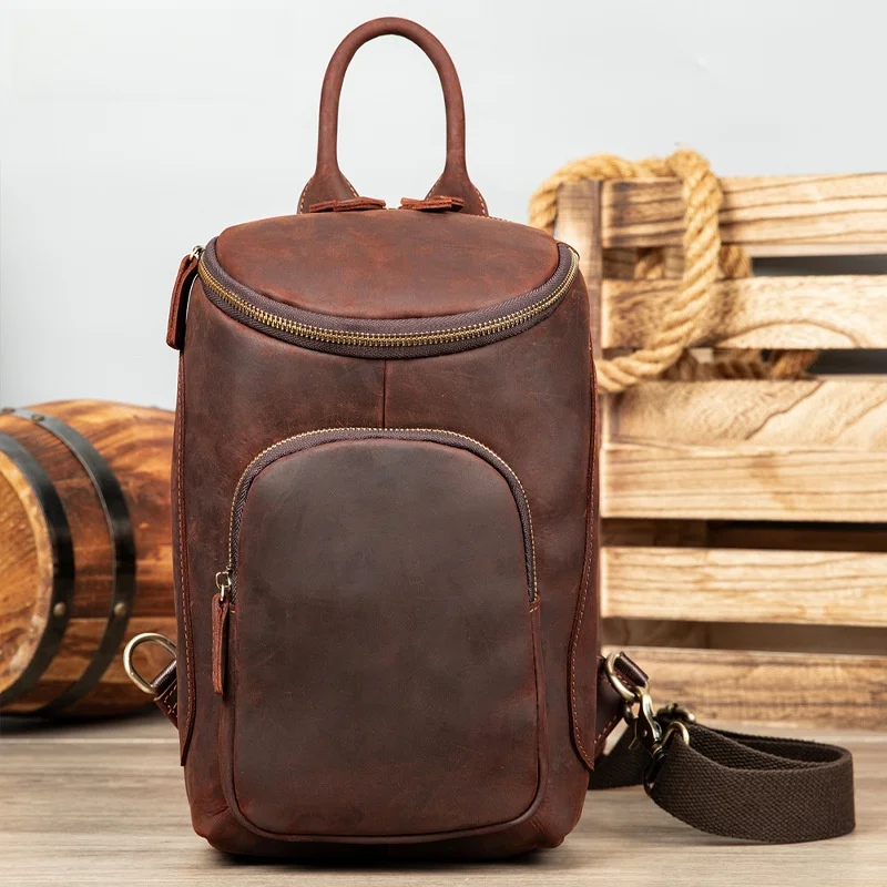 men's-leather-crossbody-chest-bag-collection-versatile-summer-sport-dumpling-bag-tactical-japanese-style-multifunctional