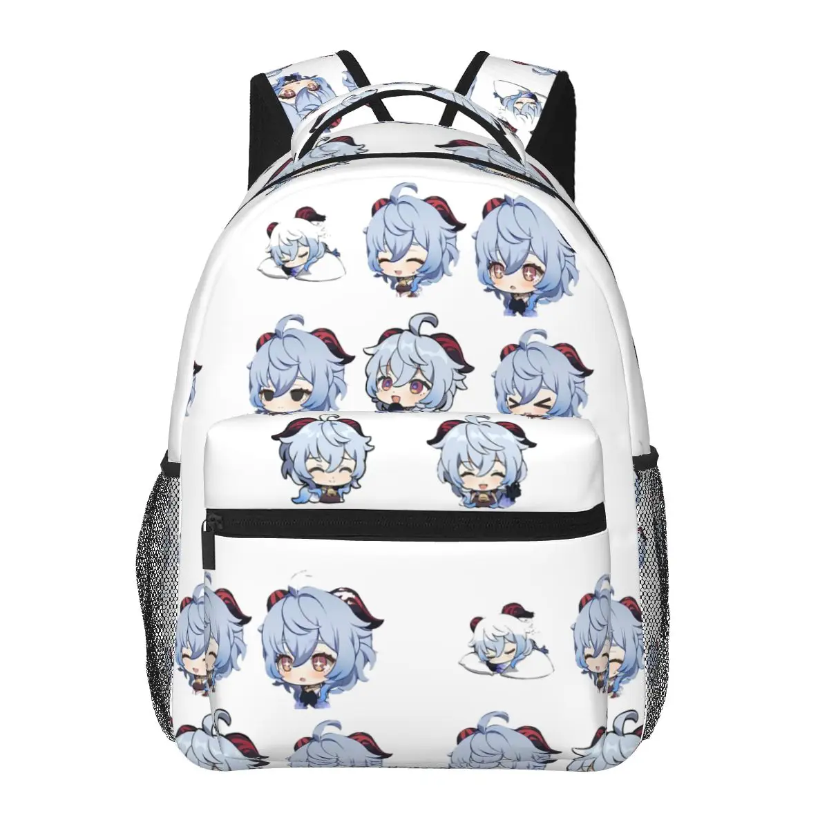 Ganyu Genshin Impact Backpacks Boys Girls Bookbag Children School Bags Cartoon Kids Rucksack Shoulder Bag Large Capacity