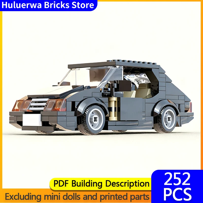 

Speed Racing Car Model MOC Building Bricks 900 Turbo Aero Sedan Modular Technology Children Holiday Gifts Assemble Toys Suit