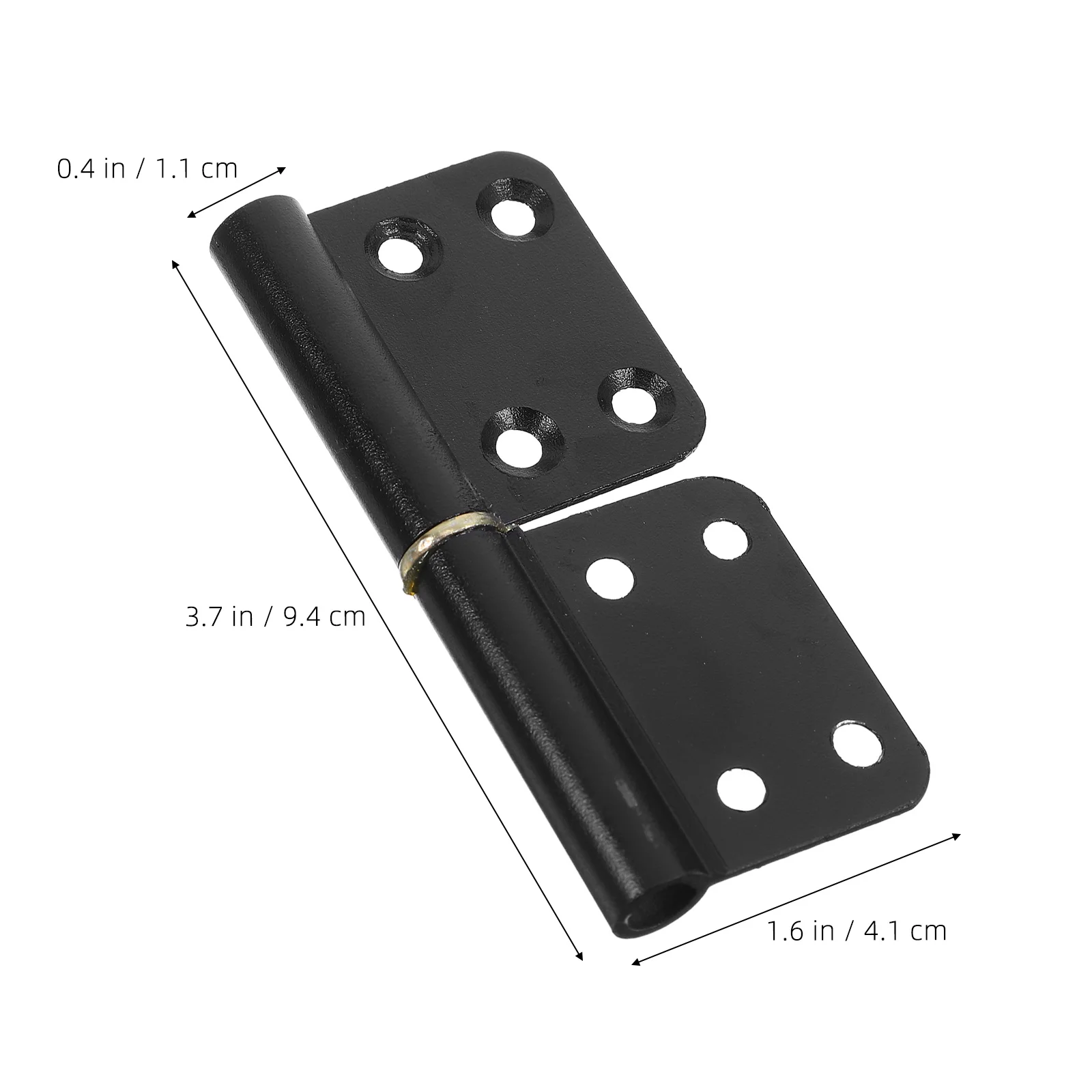 1 Juego de 1 Juego de bisagras de elevación de aleación de aluminio de alta resistencia para puertas interiores, bisagras de gabinete desmontables, mate liso