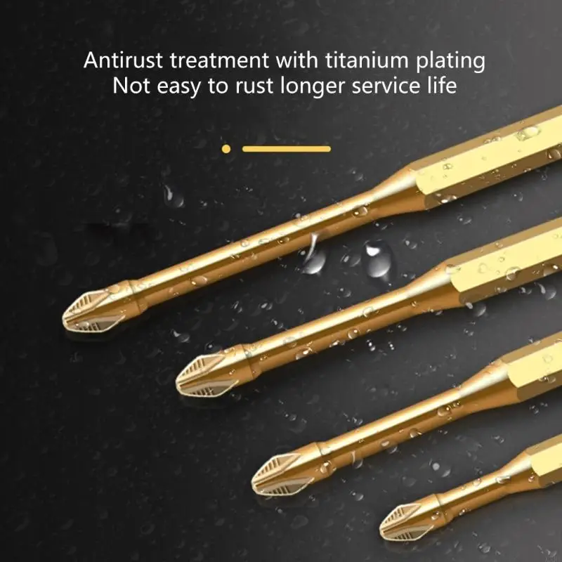 Bit tuốc nơ vít đầu để tăng cường độ bền và hiệu quả, trình điều khiển từ tính cứng chuyên nghiệp bits kxre