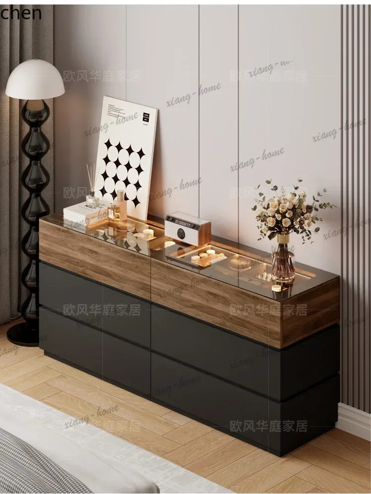 Floor-standing Jewelry Bedroom Storage Six-drawer Cabinet Cloakroom Jewelry Display Cabinet