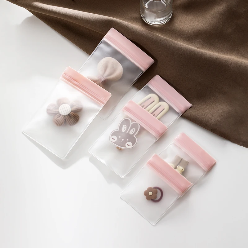 5 قطع من منظم مجوهرات السفر، حقيبة مجوهرات مخملية شفافة، حقيبة مجوهرات للسفر لرحلة السفر، حقائب مجوهرات شفافة قابلة لإعادة الغلق #4