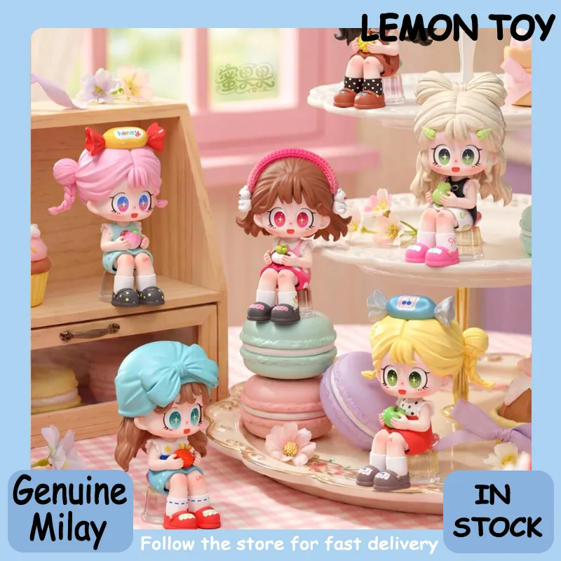 

Подлинная мини-серия Milay Migogo, слепая коробка, милая коллекция фигурок, украшение для рабочего стола, модный тренд, подарок-сюрприз для девочки