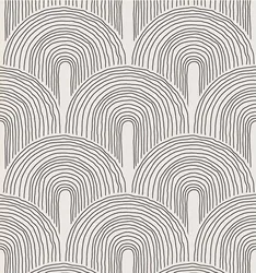 Papel tapiz autoadhesivo extraíble de arco iris negro y gris para decoración de dormitorio y sala de estar