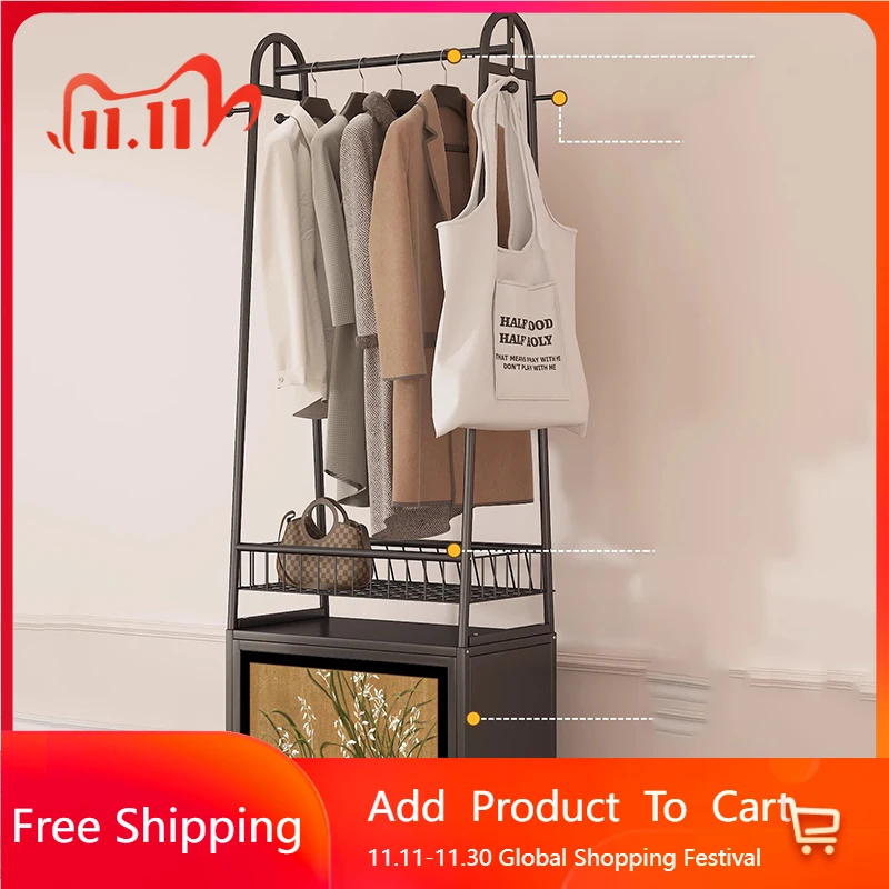 

Metal Display Coat Racks Modern Floor Hanging Hotel Living Room Luxury Open Coat Racks Storage Perchero Lounge Suite Furniture