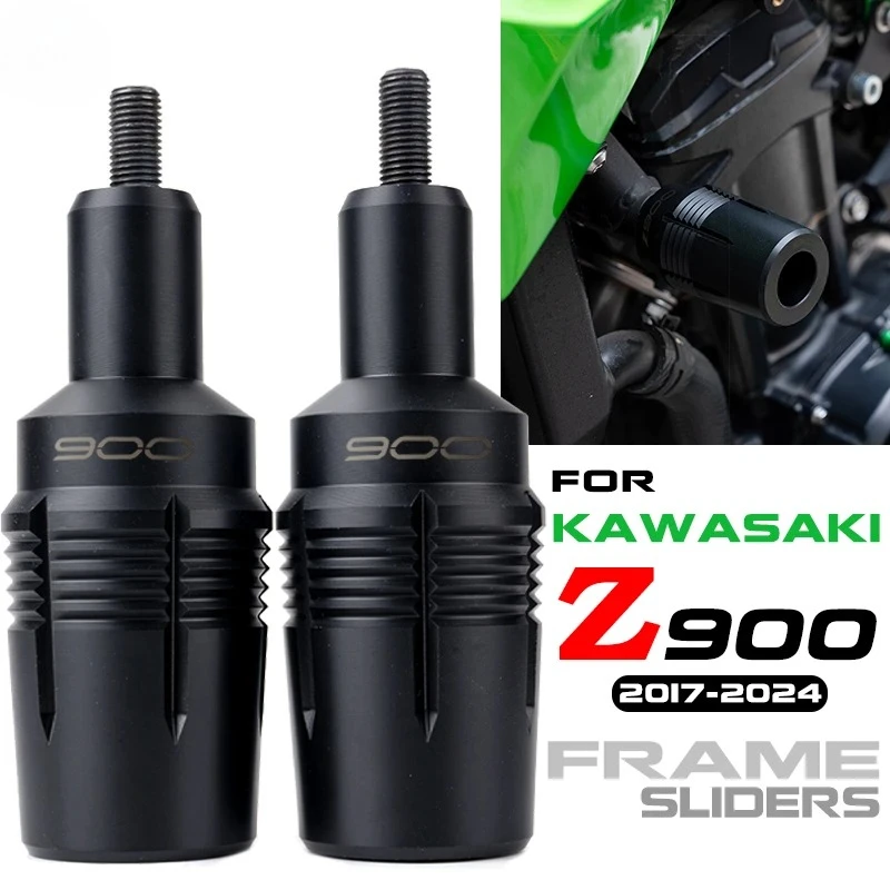 

For Kawasaki Z900 Z900RS Z 900 SE 2017-2024 2023 Motorcycle Accessories Frame Sliders Falling Protection Crash Protector Pad