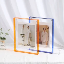 Transparent Acrylic Picture Frame DIY Poster Painting Hall Bedroom Wall Table Ornament Simple Photo Frame