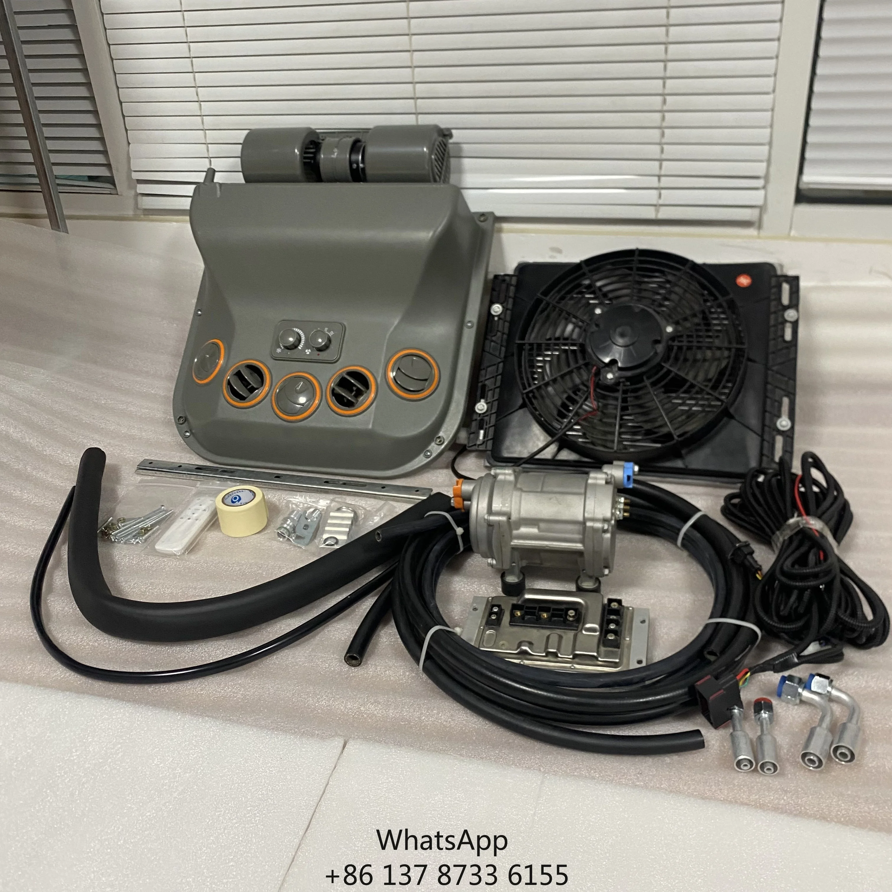 

12/24 Volt Top Air Conditioner 12V Internal Ceiling Evaporator Assembly 24v Cabin Cooling For Harvester Forklift Vehicle