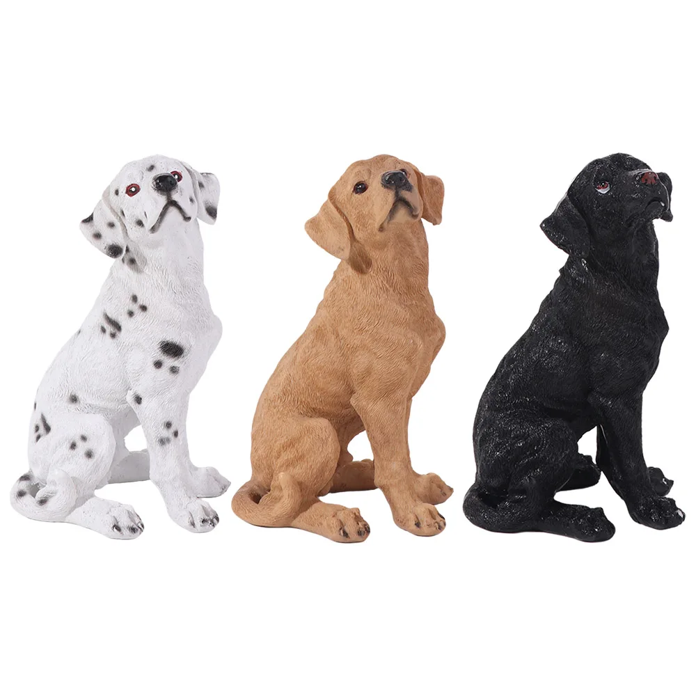 

Car Decoration Cute Small Dog Statue Handmade Decorative Mini Dog Figurine Resin Crafts Golden Retriever Statue Garden Decor