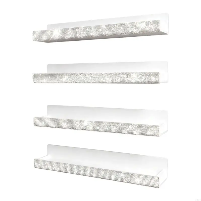 4 Pieces Clear Acrylic Paint Rack 15 Inch Storage Box For Makeup And Display Use Essential Oil Holder JOMD