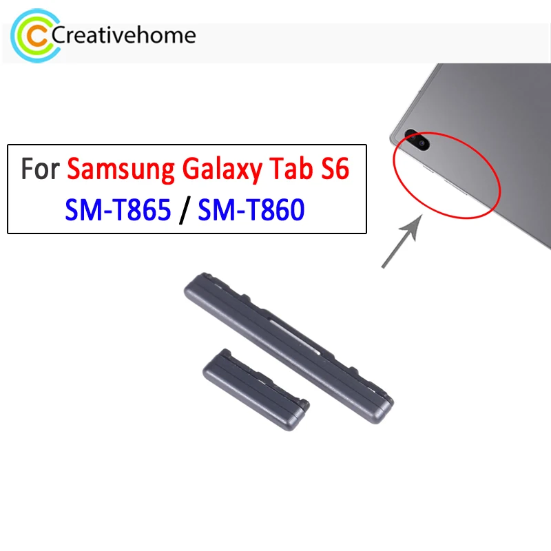 

S6 Кнопка питания и кнопка регулировки громкости для Samsung Galaxy Tab S6 SM-T865 SM-T860 Запасная часть