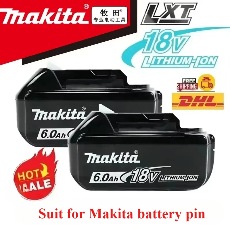 Pour Makita 18V broche de batterie BL1840 BL1830B BL1850B BL1850 BL1860 BL1815 chargeur de batterie au Lithium de remplacement expédition ue