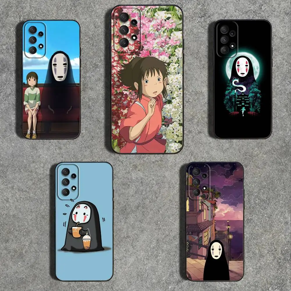 

C-Cartoon H-Hayao Miyazaki Phone Case For Samsung Galaxy A73,31,32,72,41,53,52,71,22,5G,Note,J7,8,9 Soft Black Cover
