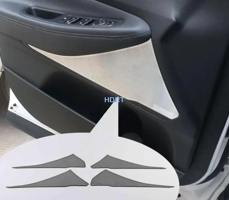 

Для Hyundai Santa Fe Santafe 2019 + нержавеющая сталь дверь автомобиля громкий динамик аудио динамик крышка отделка рамка стикер аксессуары