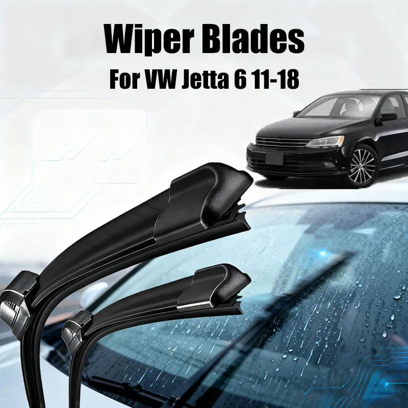 

24'19' 2Pcs/set Front Windshield Wiper Blades Set For VW Jetta 6 A6 MK6 5C6 2018 2017 2016 2015 2014 2013 2012 2011