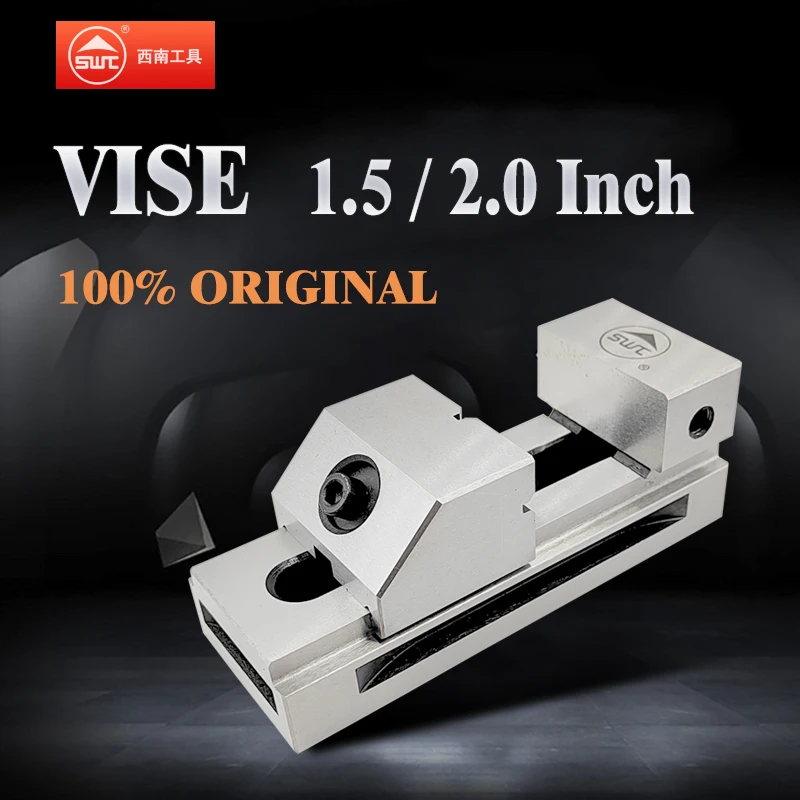 1.5 inch/2.0 inch, Fast Moving CNC Vise Machine Vise, Premium Precision Grinding Vise, Hardened Surfaces,SWT