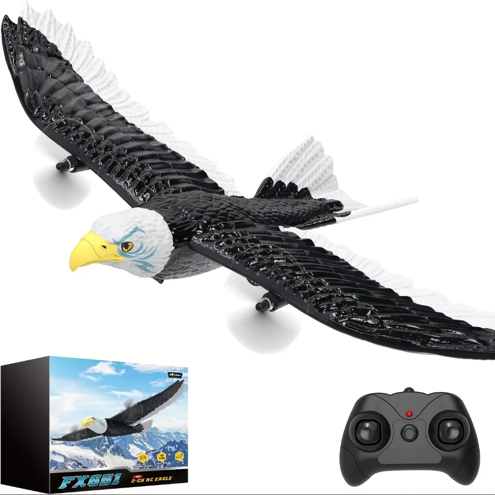 

Simulated Eagle Airplane RC Plane Wingspan Glider 2.4G Radio Remote Control Aircraft EPP Foam Toys for Children Boys FX651