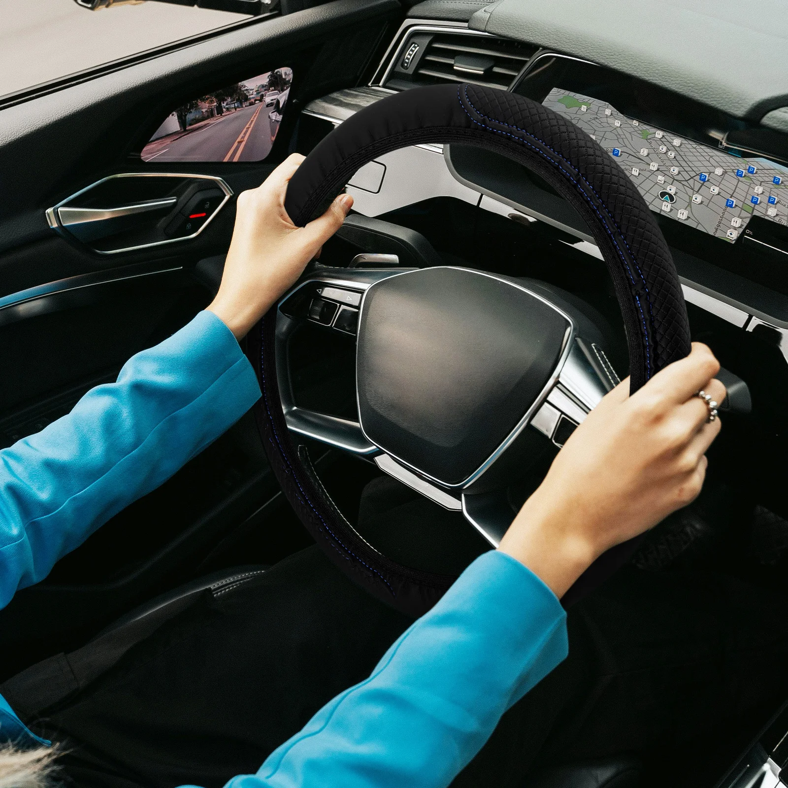 

Steering Wheel Cover Car Interior Accessories Universal Steeringwheel Artificial Parts