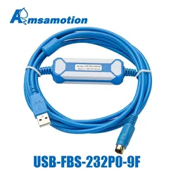 USB-FBS-232P0-9F adatto Fatek FBS FB1Z serie B1 PLC cavo di programmazione interfaccia placcato oro versione USB a adattatore RS232