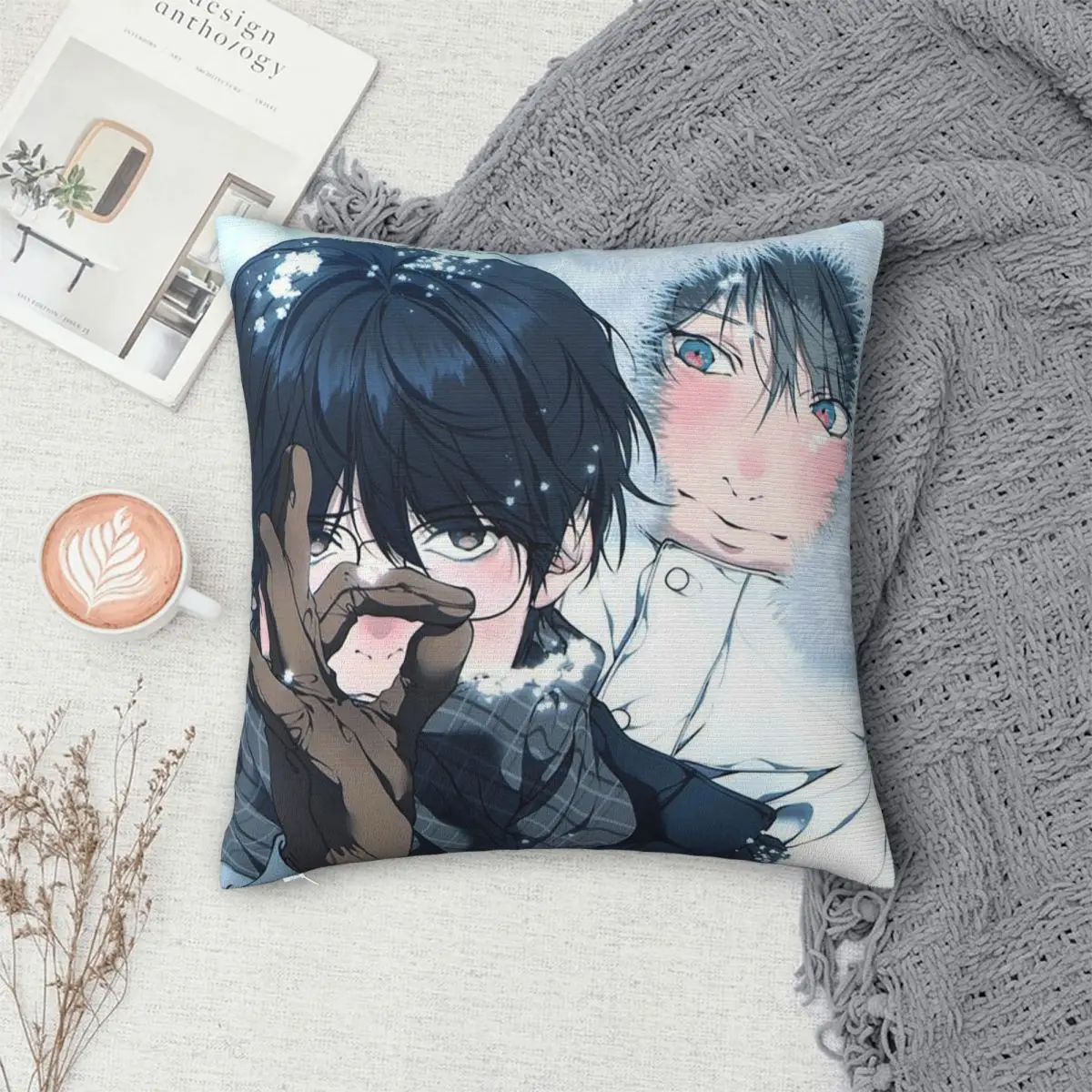 Lost In The Cloud Anime Square Pillowcase Pillow Cover Cushion Decor Comfort Throw Pillow for Home Living Room