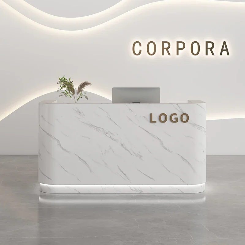 

Design Decor Front Desk Reception Counter Boutique Business Modern Reception Desks Beauty Salon Mostrador Recepcion Furniture